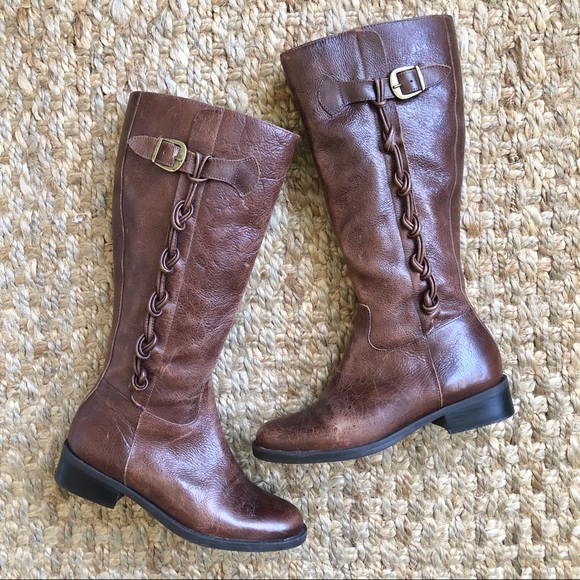 Brazilian Leather Braided Riding Boots - Picture 2 of 8